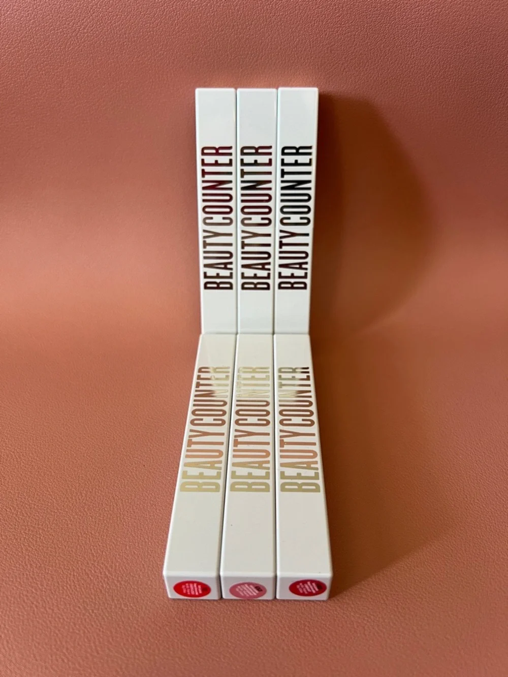 beautycounter set of 6 Statement Maker satin lipstick New